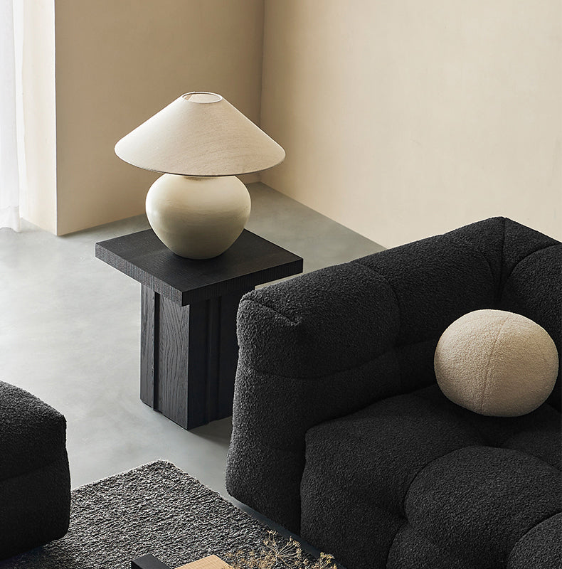 Table basse carrée en bois massif Modrest