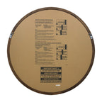 Miroir mural rond classique avec cadre en bois