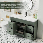Ensemble de meuble-lavabo Wavy Line 30/36/48 avec lavabo et robinet