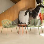 Ensemble de meubles de jardin Werph 3 pièces, mobilier d'extérieur avec table bistro et chaises de jardin, lot de 2