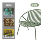 Ensemble de meubles de jardin Werph 3 pièces, mobilier d'extérieur avec table bistro et chaises de jardin, lot de 2