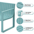 Ensemble de meubles de jardin Werph pour 4 personnes, table et chaises de jardin