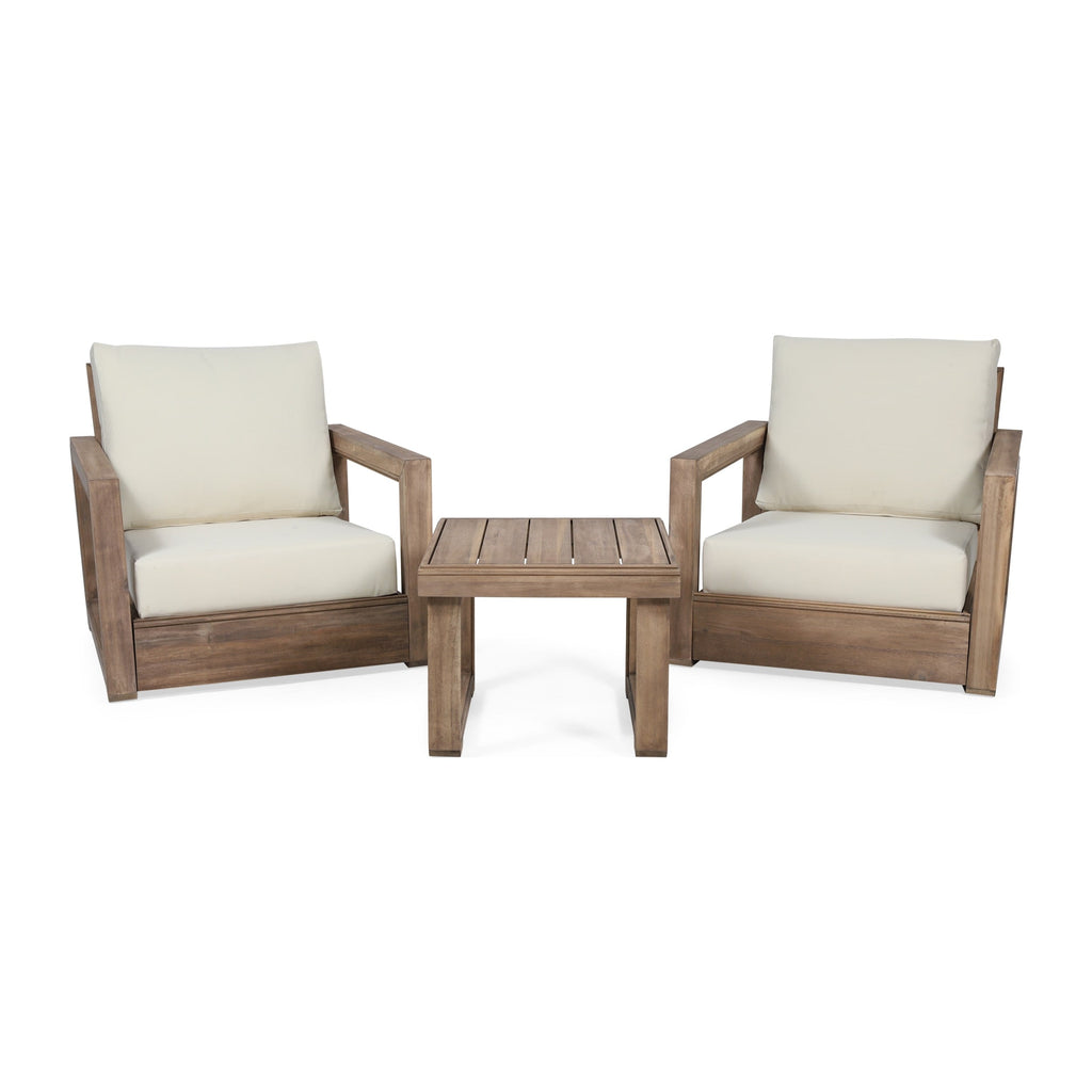 Ensemble de chat en bois d'acacia Westchester par Christopher Knight Home