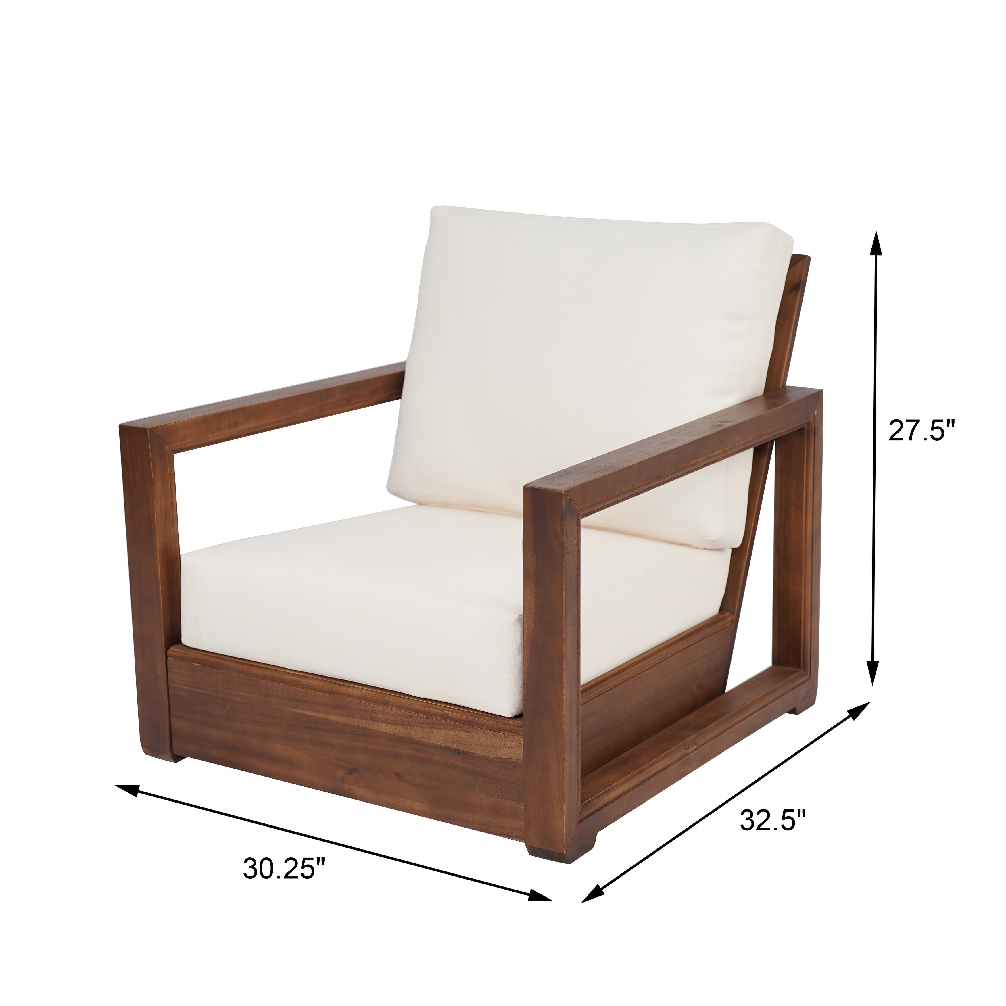 Ensemble de chat en bois d'acacia Westchester par Christopher Knight Home