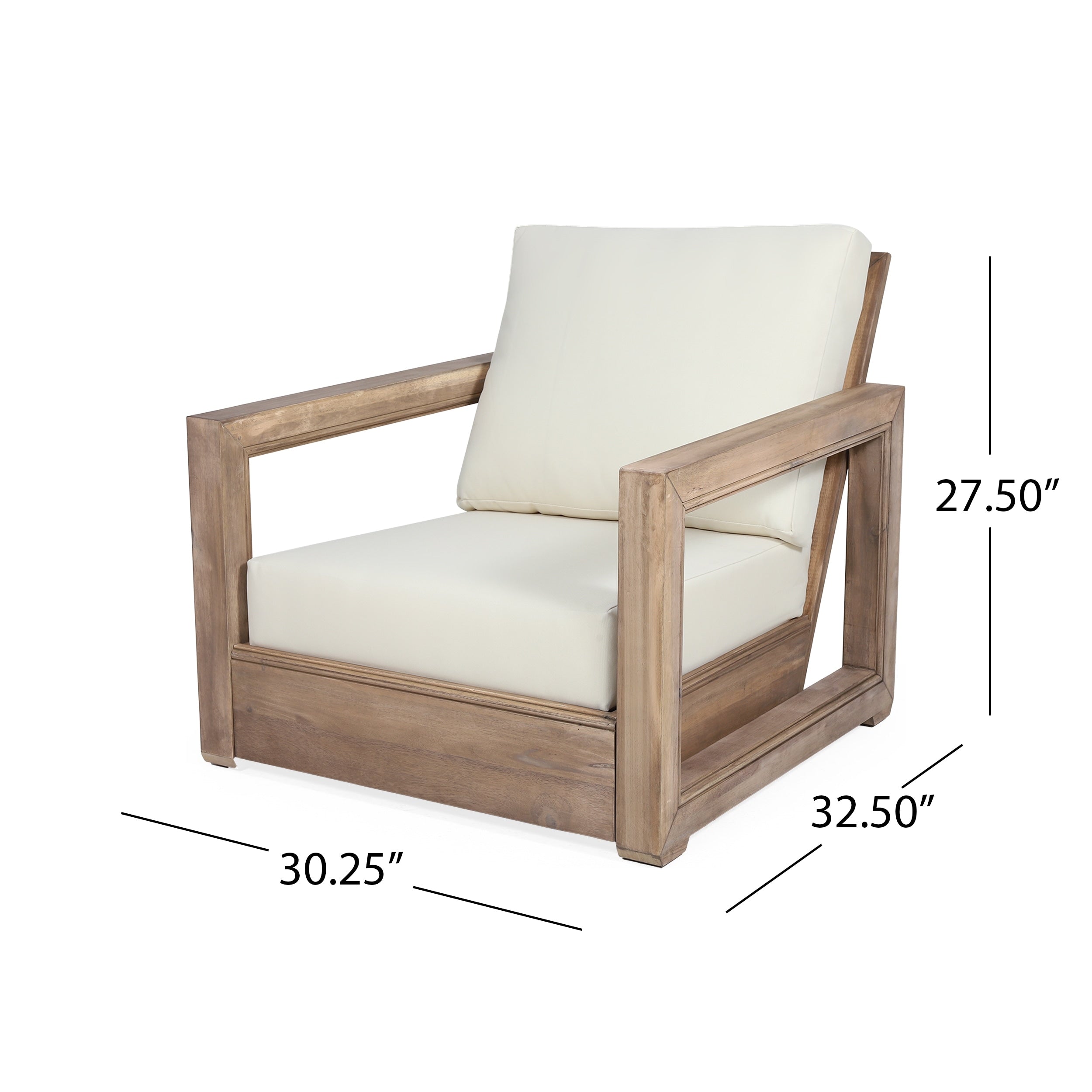 Ensemble de chat en bois d'acacia Westchester par Christopher Knight Home