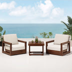 Ensemble de chat en bois d'acacia Westchester par Christopher Knight Home