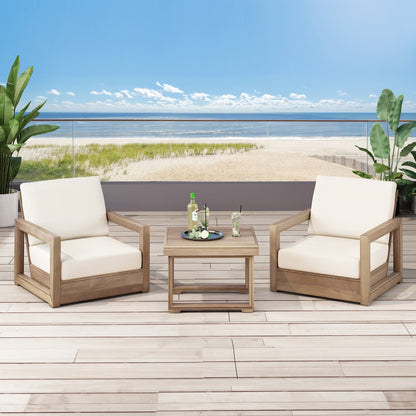 Ensemble de chat en bois d'acacia Westchester par Christopher Knight Home