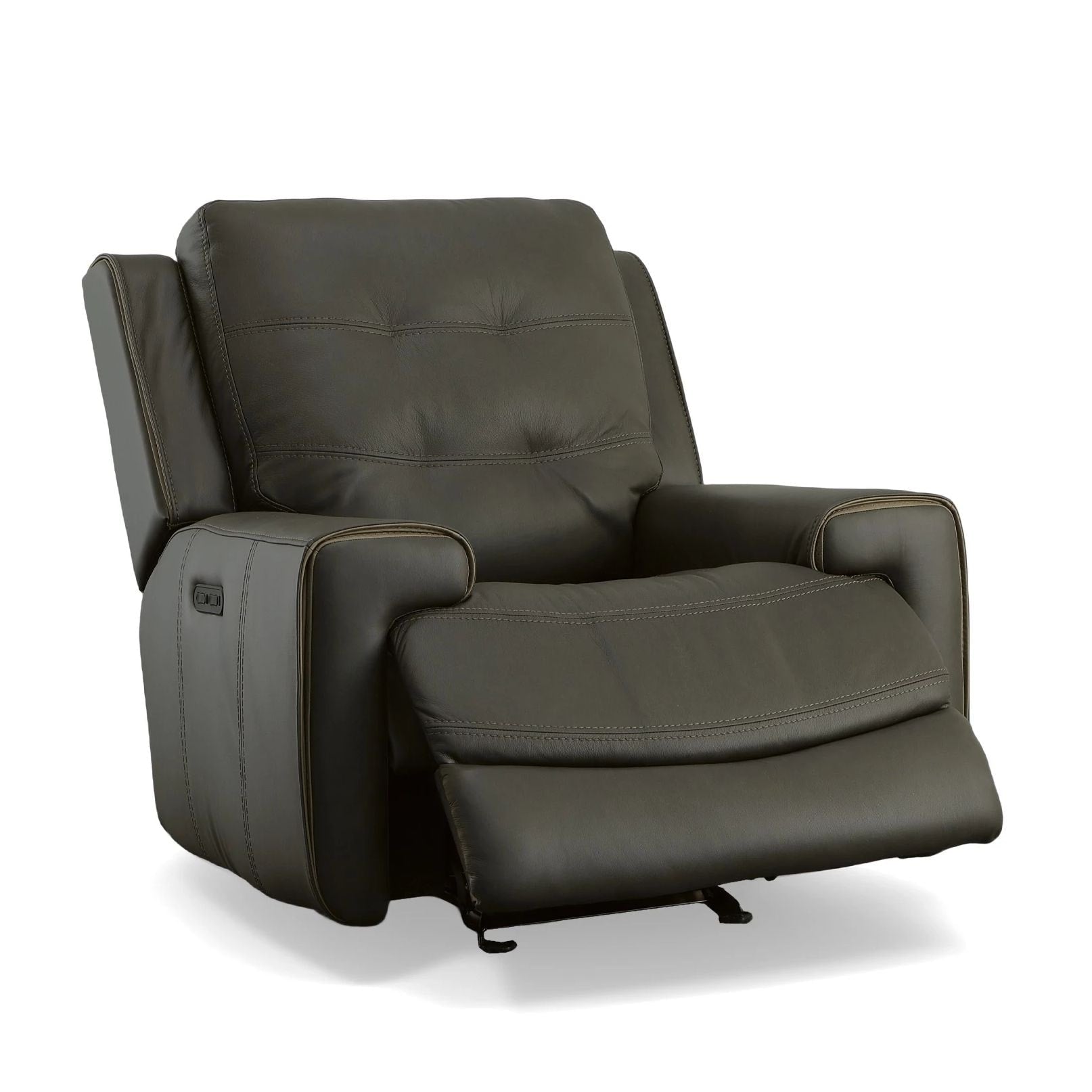 Fauteuil inclinable électrique en cuir Wicklow avec appui-tête électrique par Flexsteel