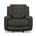Fauteuil inclinable électrique en cuir Wicklow avec appui-tête électrique par Flexsteel