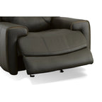 Fauteuil inclinable électrique en cuir Wicklow avec appui-tête électrique par Flexsteel