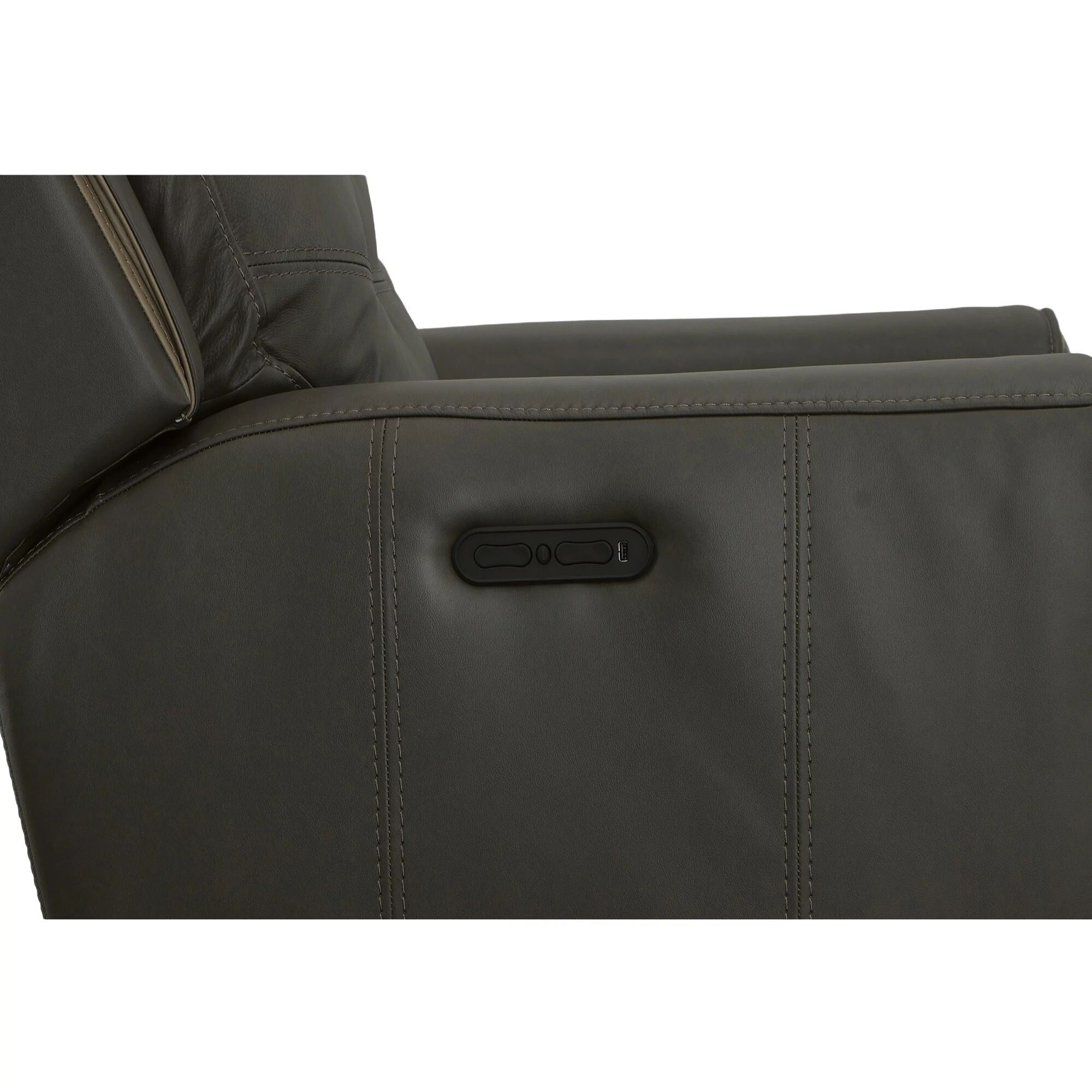 Fauteuil inclinable électrique en cuir Wicklow avec appui-tête électrique par Flexsteel