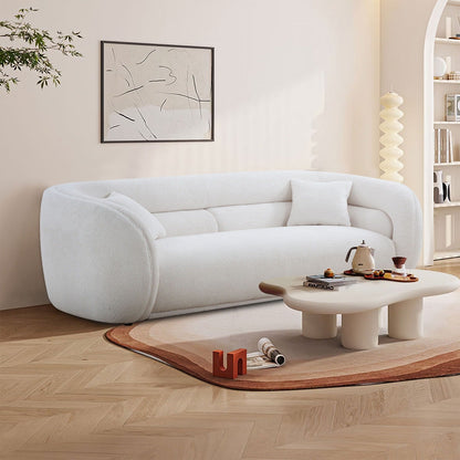 Canapé incurvé rembourré moderne et contemporain de 91 pouces avec 2 coussins pour le salon