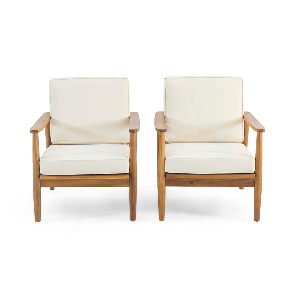 Fauteuil club Willowbrook Wood (lot de 2) par Christopher Knight Home