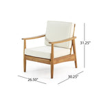 Fauteuil club Willowbrook Wood (lot de 2) par Christopher Knight Home