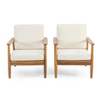 Fauteuil club Willowbrook Wood (lot de 2) par Christopher Knight Home