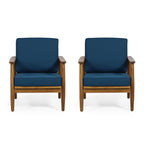 Fauteuil club Willowbrook Wood (lot de 2) par Christopher Knight Home