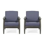 Fauteuil club Willowbrook Wood (lot de 2) par Christopher Knight Home