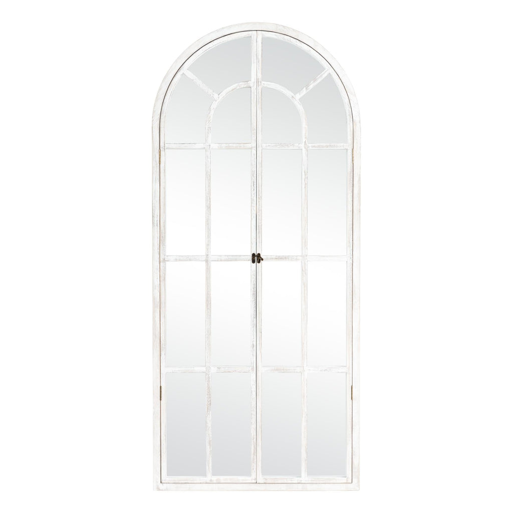 Miroir de fenêtre en bois arqué 71'' L x 31'' l