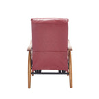 Chaise longue réglable rouge vin 26,38
