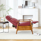 Chaise longue réglable rouge vin 26,38