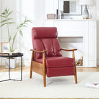 Chaise longue réglable rouge vin 26,38