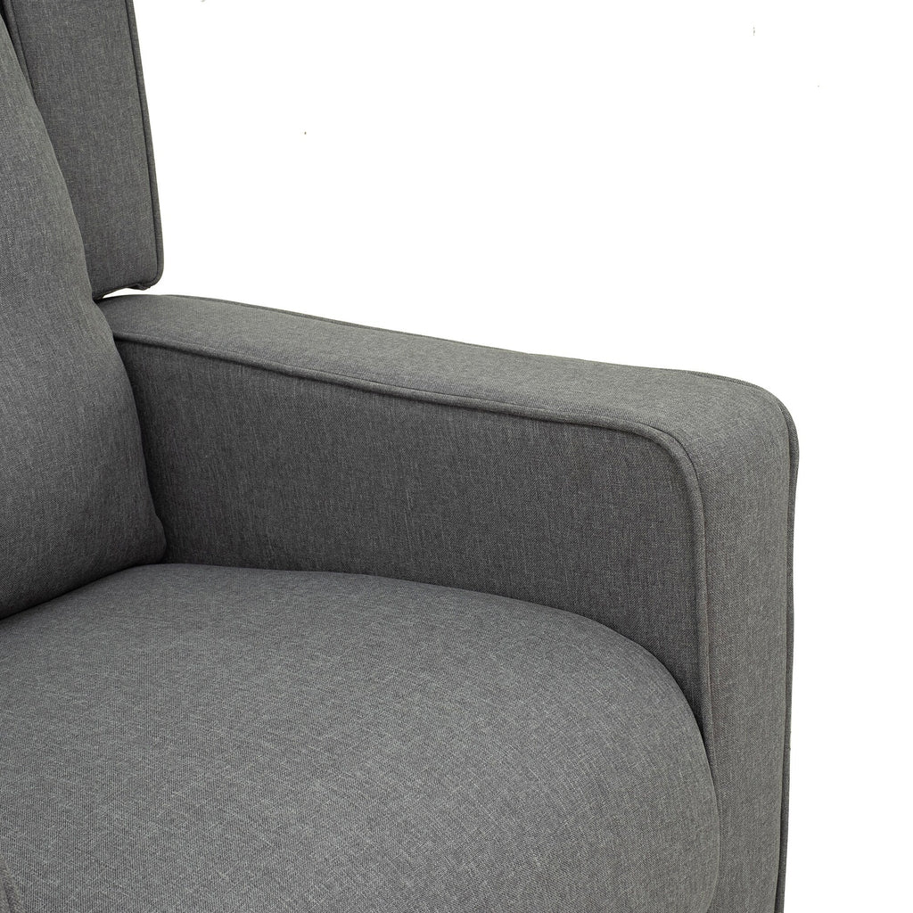 Fauteuil inclinable pivotant à oreilles Fauteuil de cinéma maison Fauteuil capitonné à boutons avec repose-pieds rétractable