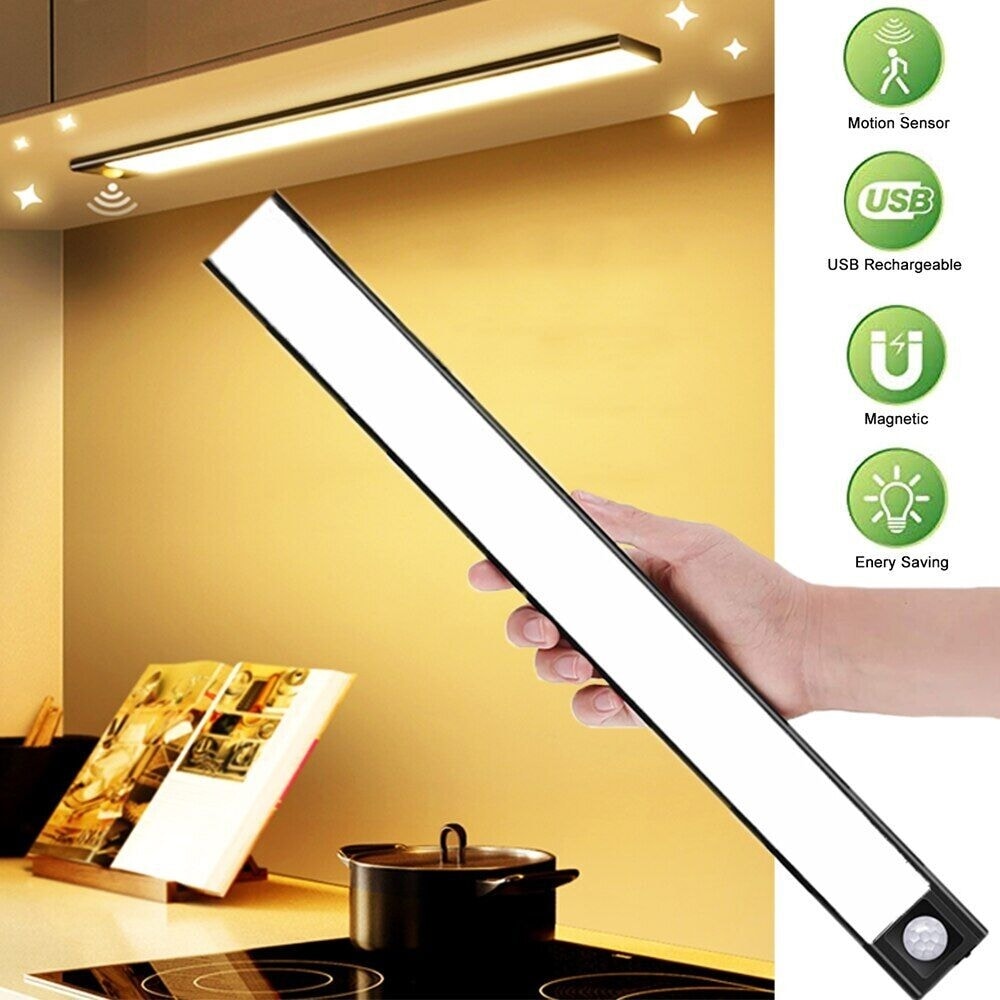 Bande lumineuse LED sans fil avec détecteur de mouvement