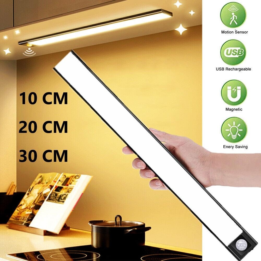 Bande lumineuse LED sans fil avec détecteur de mouvement