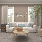 Décoration murale en bois faite à la main, motif poisson nageur, effet vieilli marron - Blanc - Roche River Decor