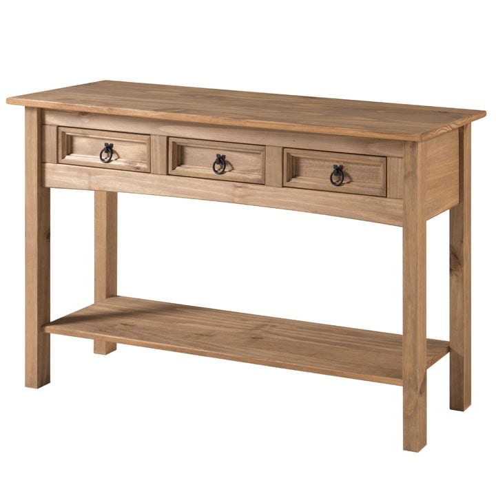 Console d'entrée en bois à 3 tiroirs Corona | Furniture Dash - N/A
