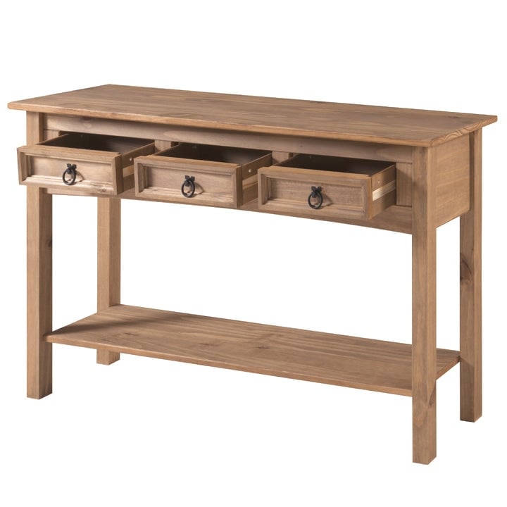 Console d'entrée en bois à 3 tiroirs Corona | Furniture Dash - N/A