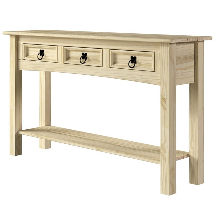 Console d'entrée en bois à 3 tiroirs Corona | Furniture Dash - N/A