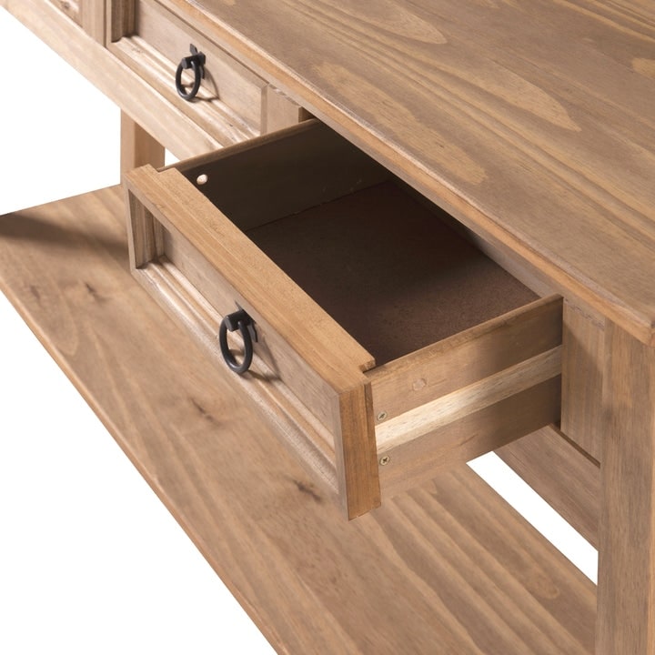 Console d'entrée en bois à 3 tiroirs Corona | Furniture Dash - N/A