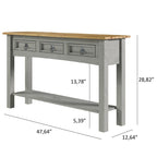 Console d'entrée en bois à 3 tiroirs Corona | Furniture Dash - N/A
