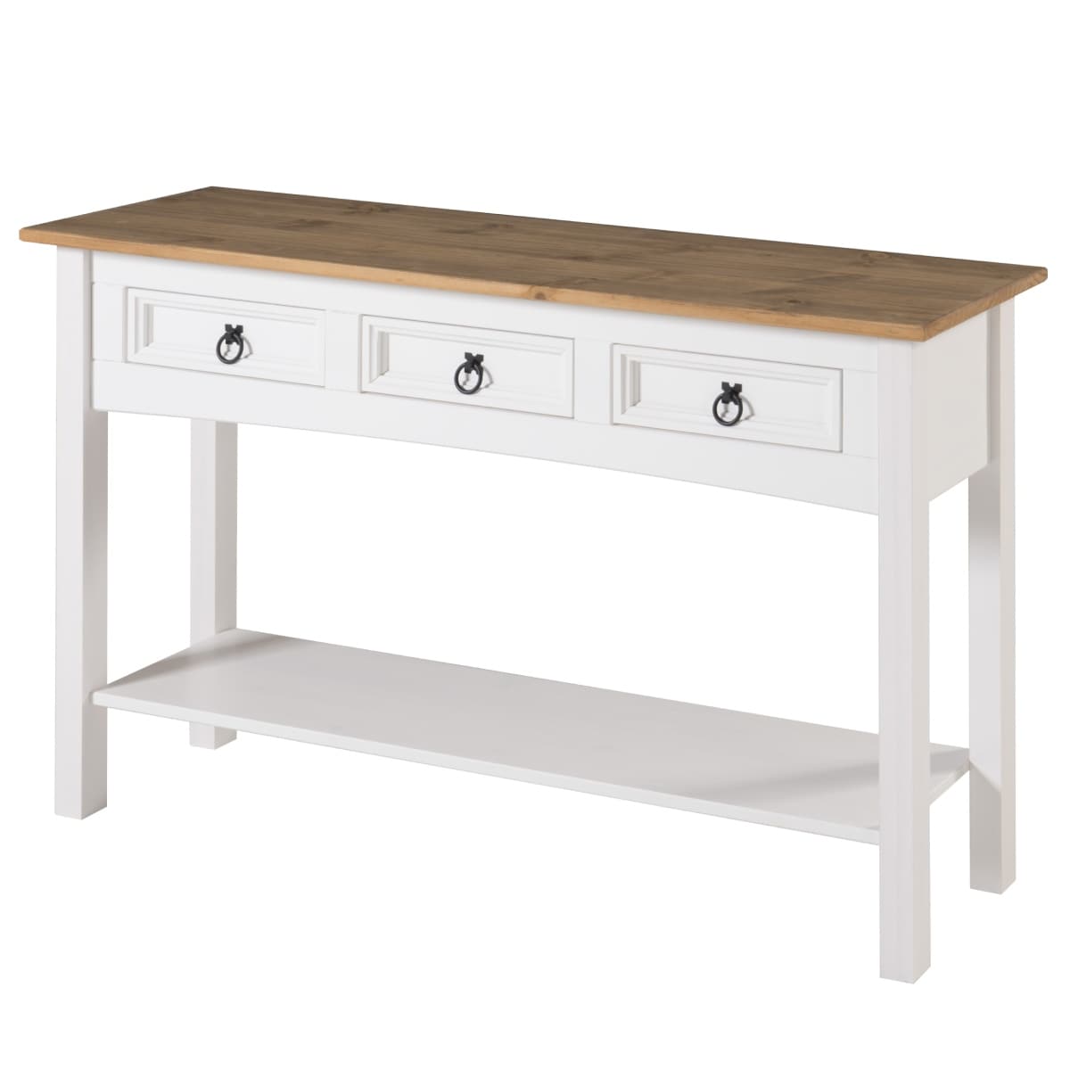 Console d'entrée en bois à 3 tiroirs Corona | Furniture Dash - N/A