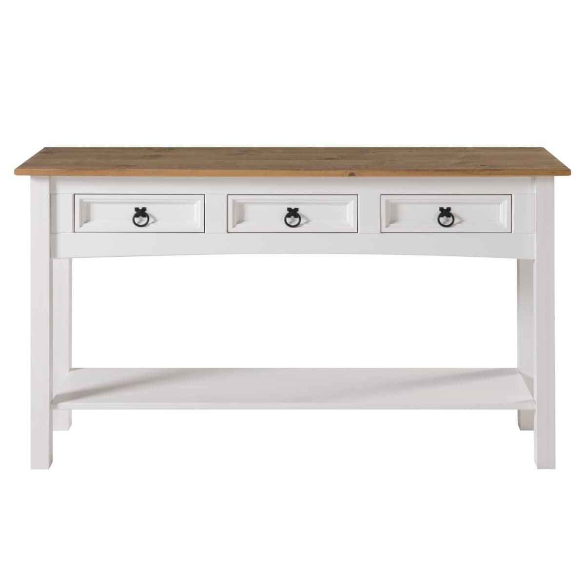 Console d'entrée en bois à 3 tiroirs Corona | Furniture Dash - N/A