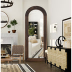 Miroir mural en bois de style échelle - 64 x 21