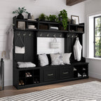 Woodland 40W Wall Mounted Coat Rack with Shelf by Bush Furniture