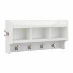 Woodland 40W Wall Mounted Coat Rack with Shelf by Bush Furniture