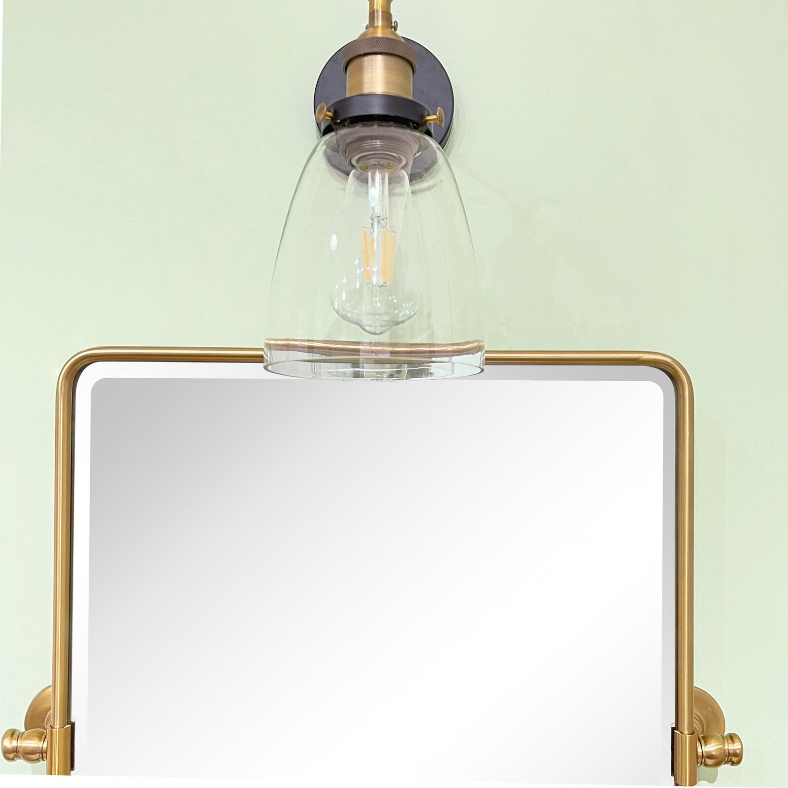 Miroirs muraux verticaux rectangulaires en métal TEHOME Woodvale