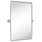 Miroirs muraux verticaux rectangulaires en métal TEHOME Woodvale