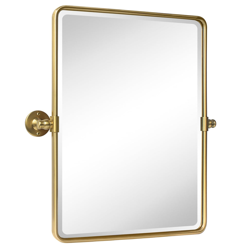 Miroirs muraux verticaux rectangulaires en métal TEHOME Woodvale