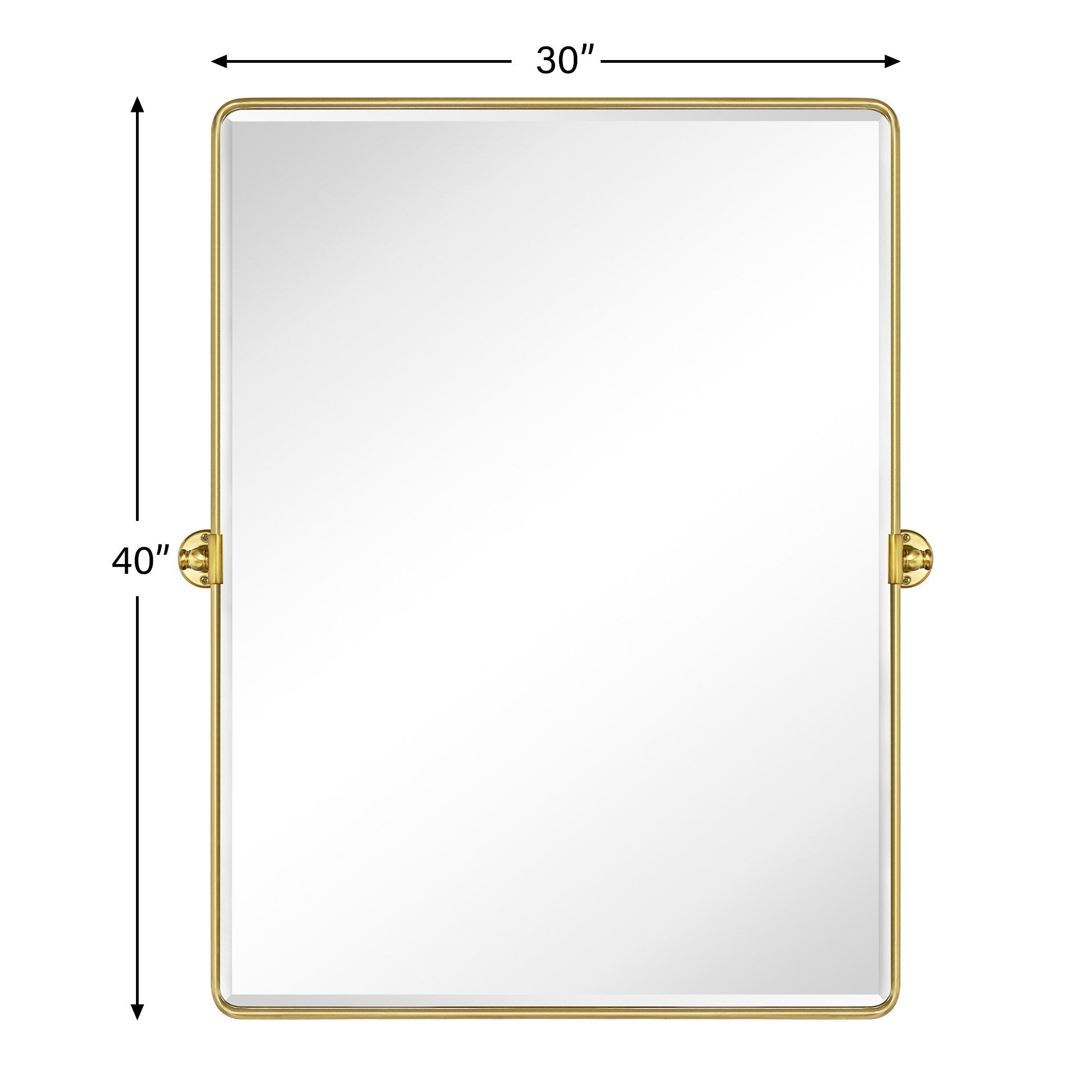 Miroirs muraux verticaux rectangulaires en métal TEHOME Woodvale