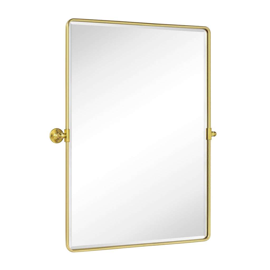 Miroirs muraux verticaux rectangulaires en métal TEHOME Woodvale