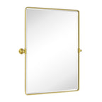 Miroirs muraux verticaux rectangulaires en métal TEHOME Woodvale
