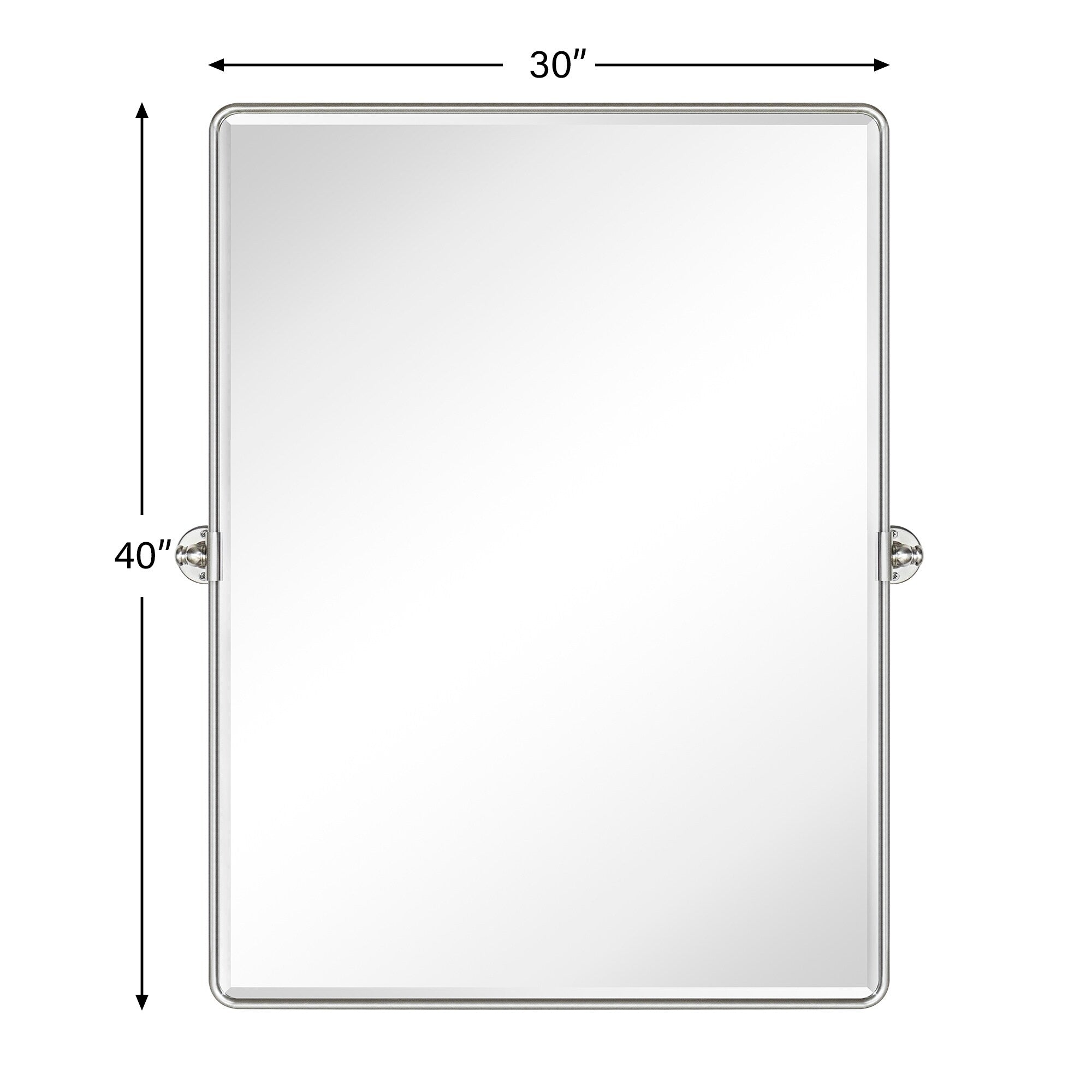 Miroirs muraux verticaux rectangulaires en métal TEHOME Woodvale