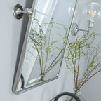 Miroirs muraux verticaux rectangulaires en métal TEHOME Woodvale
