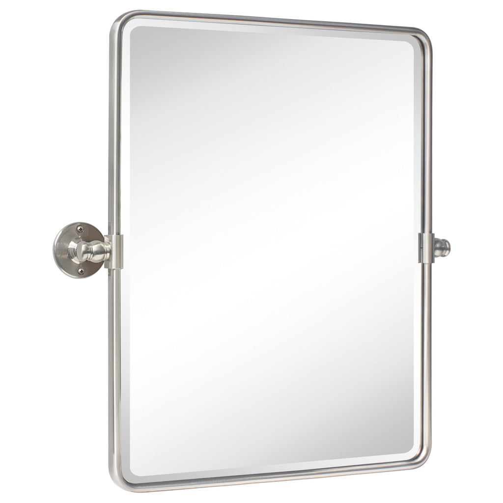 Miroirs muraux verticaux rectangulaires en métal TEHOME Woodvale