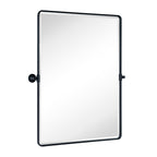 Miroirs muraux verticaux rectangulaires en métal TEHOME Woodvale