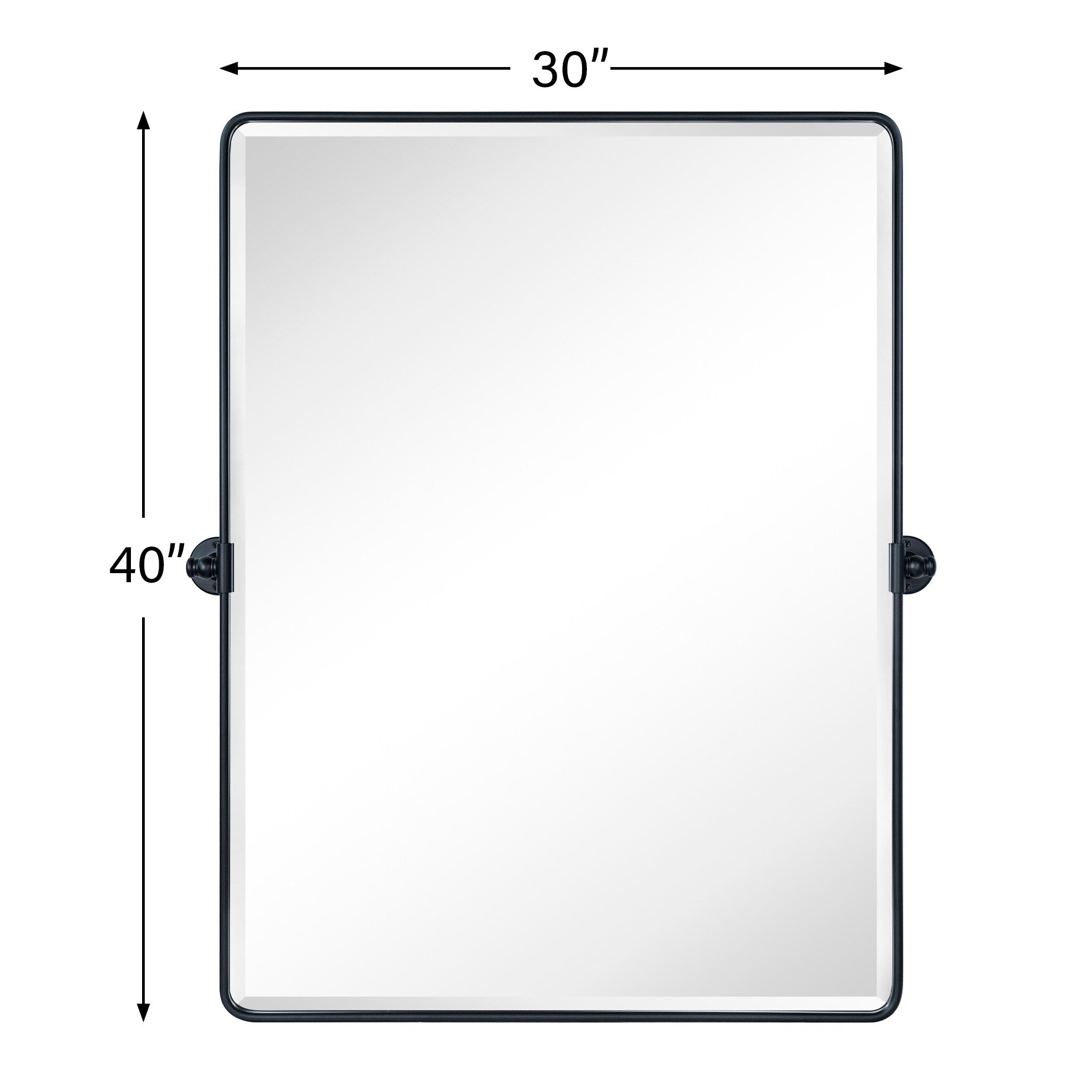 Miroirs muraux verticaux rectangulaires en métal TEHOME Woodvale